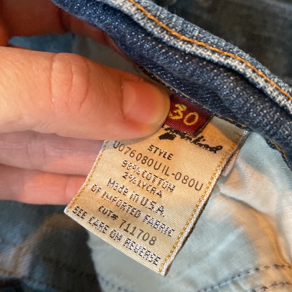 7 for all mankind low rise dark wash flare - Picture 4 of 7